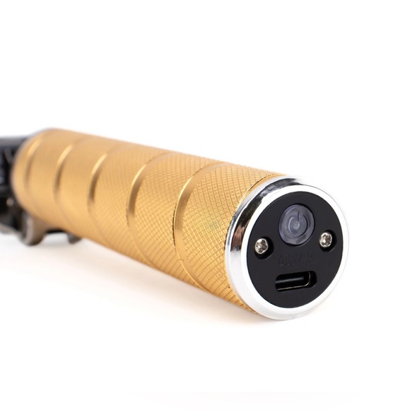 NWT Barbarossa Brothers Skeleton Hair & Beard Trimmer - Knurled Gold - Picture 4 of 8